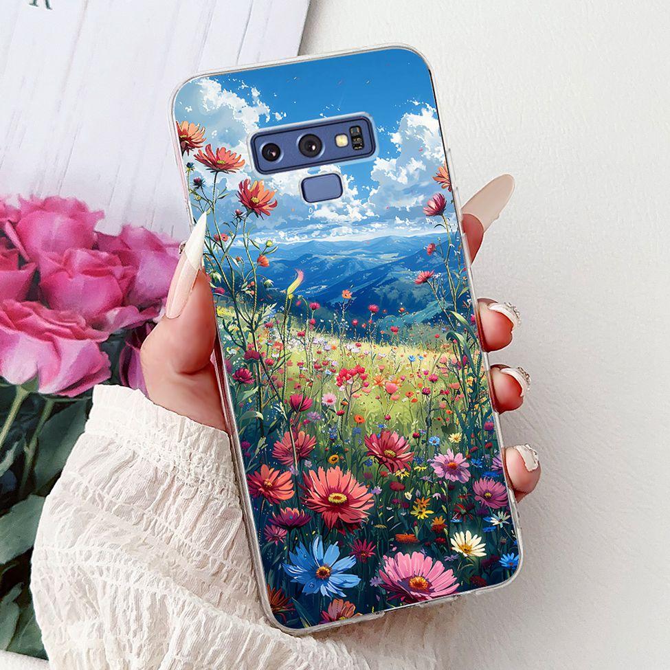 Прозрачный чехол для Samsung Note9 Милый Кот Модный Роскошный Расписной Мягкий Чехол для Телефона для Samsung Galaxy Note 9 Case SM-N9600 SM-N960F