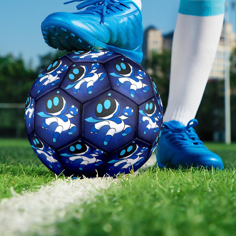 Space Adventure Astro Bot Size 5 Soccer Balls, High-Quality, Anti-Slip, Protective Football, a Unique Gift Suitable for Birthdays, Christmas