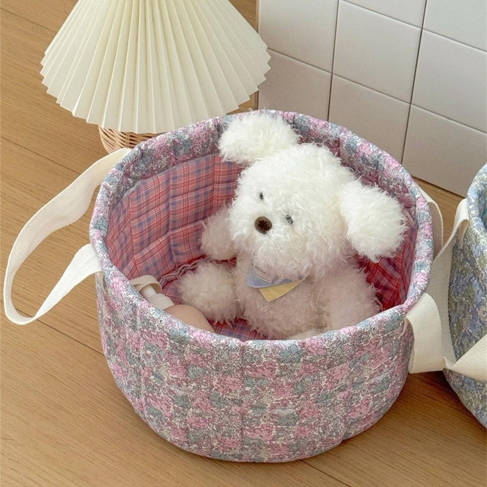 Foldable Storage Basket Fabric Home Organizer Bin Durable Storage Bin Home