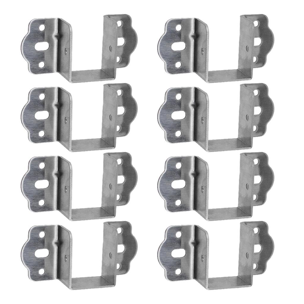8pcs Bed Frame Stabilizer Brackets Bed Hinges Bed Frame Holders Simple Installs for Secure & Stable Sleep Environment