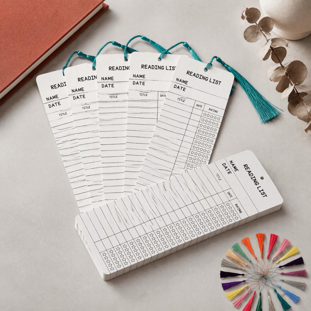 Paper Card Bookmark Kraft Paper Reading List Bookmark Accessories Book Marker Reading Enthusiasts