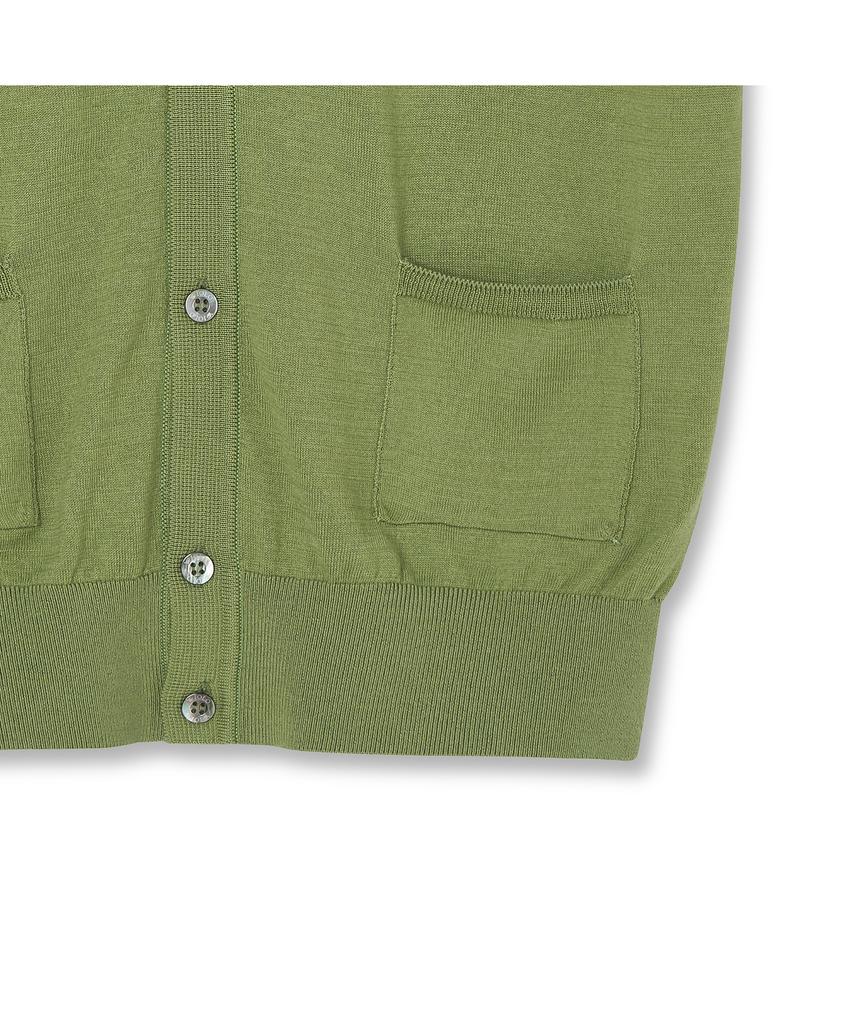 Iolo V-Cut Collar Shirt_Green