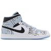 Jordan Кроссовки Air Jordan 1 Mid Skateboard Мужские Черно-Бело-Синие DV1308-104(Команда-А)-Случайные упаковочные пакеты
