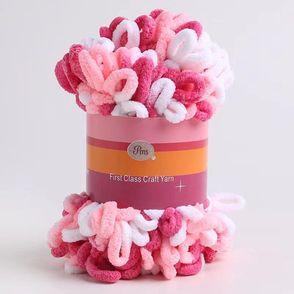 Hand-woven Chenille Yarn Polyester Knitting Yarn 100g Finger Loops Yarn