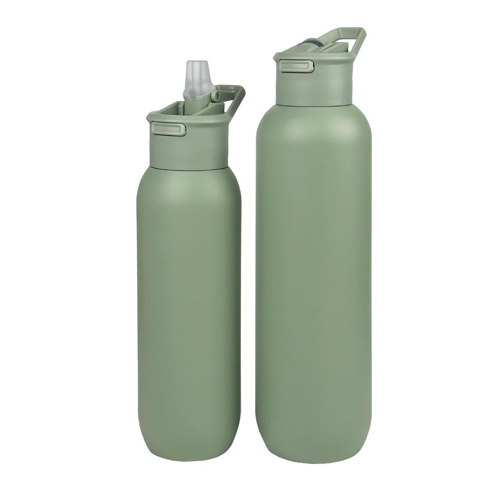 Portable Stainless Steel Vacuum Insulated Sports Water Bottle with Straw