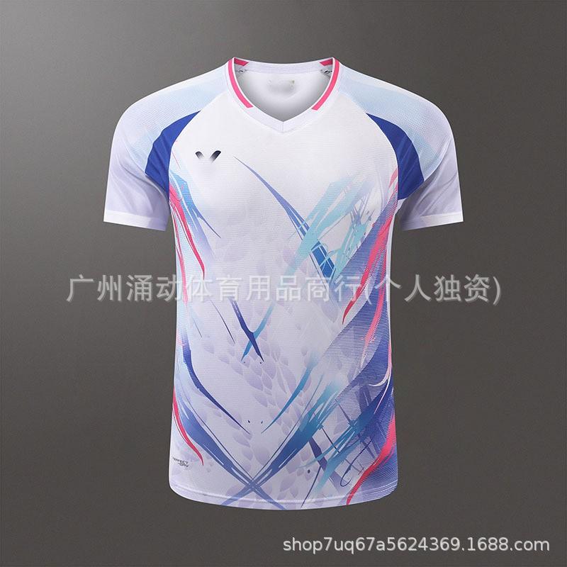 Unisex Badminton Shirt Short Sleeve Sport T-Shirt Training Competition Club Team Wear