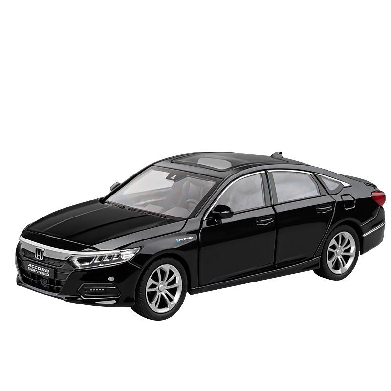 1/24 Honda Accord Лимузин Звук и Свет Сплав Металл Литой Модель Автомобиля Компьютерный Хост DIY Продукт Подарочная Коробка для Парня Праздник