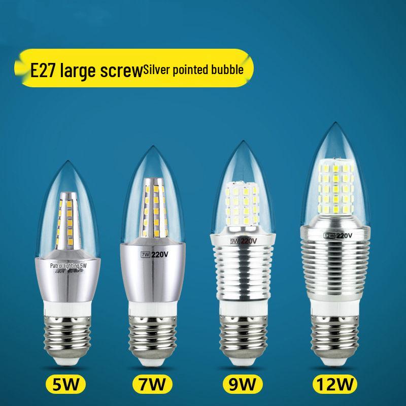 Светодиодная лампа-свеча Гипсофила E14 с винтовым цоколем, 5 Вт/7 Вт/9 Вт, Хрустальная люстра, Лампа-пузырь, Энергосберегающая