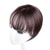 Women 3D Bangs Natural Wispy French Bangs Forehead Hair Extensions Black Brown Bangs Fringe Wig Hairpieces