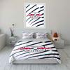 Red bulls, soccer logo. Bedding sets Duvet cover sets Duvet covers Pillowcases(1*Duvet Cover 2*Pillowcases without duvet insert)