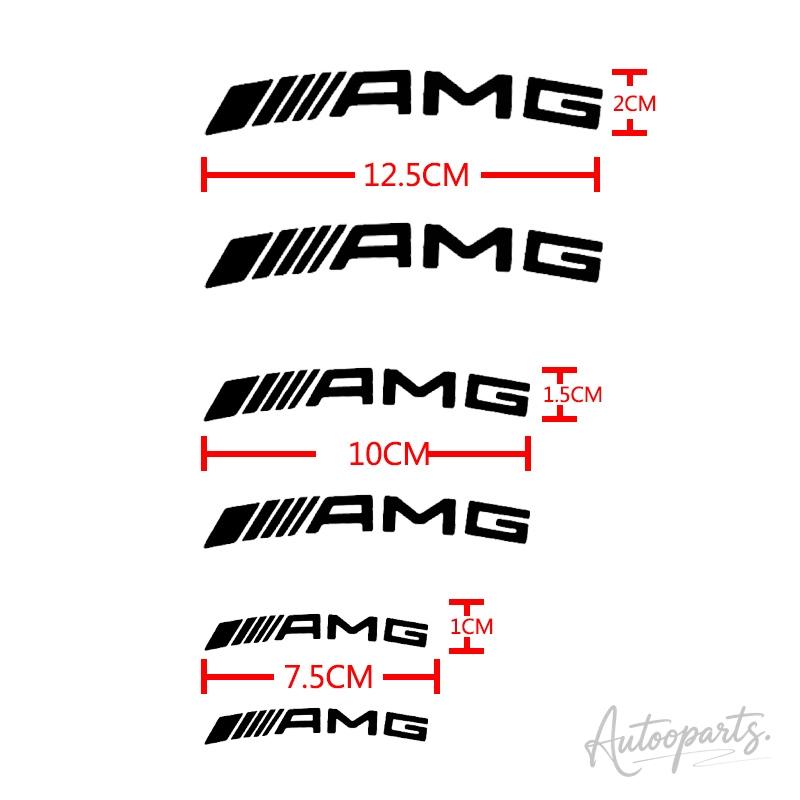 BTY4 6pc Car Logo Brake Caliper Sticker Modification Auto Accessories For Mercedes Benz AMG W212 W213 W205 AMG W177 W247 W176 GLA GLC