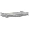 Storage Bed Frame Grey Sonoma 120 x 190 cm