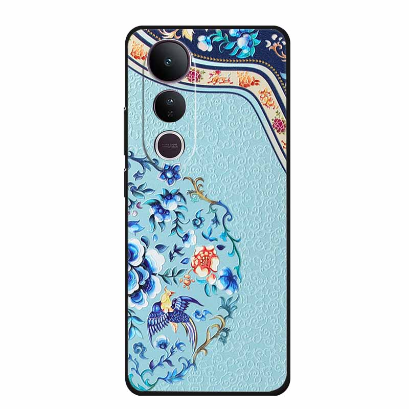 3D Тисненый Чехол Для Vivo V50 Lite 4G Чехол Для Телефона V 50 lite Coque Цветы Силиконовый Мягкий Задний Чехол Funda Для Vivo V50 Lite 5G Чехол