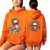 Fashion Vintage Women's Hoodie Gothic Skull Flower Printing Loose Fashion Pullover Autumn Casual Clothes Men Women Tops Sweatshirts