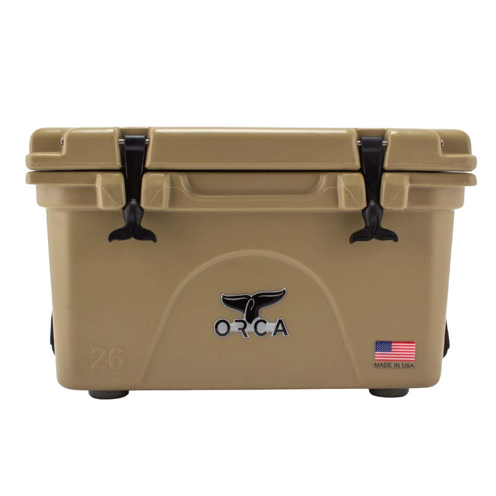 ORCA Cooler Box Orca Coolers 26 Cooler 26QT Large 25L ORCT026 Tan Hard Cooler Cold Storage Outdoor Camping Cooler BOX [Orca] Приблизительно. [Элемент]