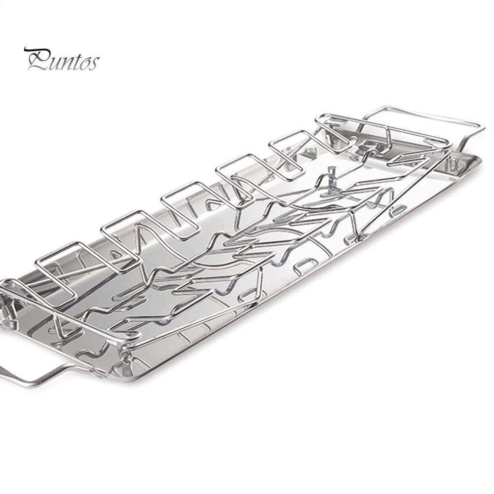 Подставка-держатель для гриля из нержавеющей стали с антипригарным покрытием для куриных ножек