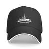 Hamburg City Skyline Extended Version White Cap Fashion Casual Baseball Caps Adjustable Hat Hip Hop Summer Unisex Basebal