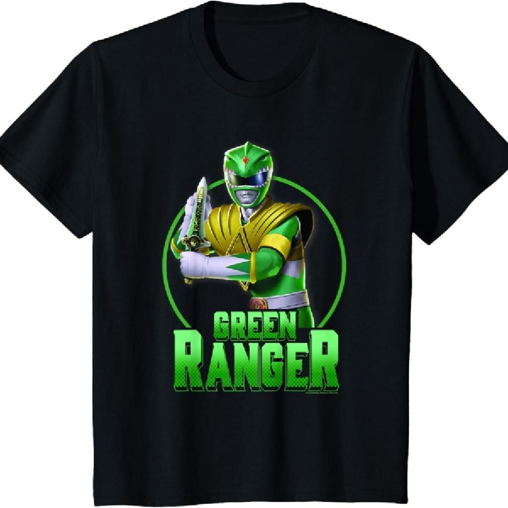 Детская футболка Power Rangers Зеленый Рейнджер Силовая Поза