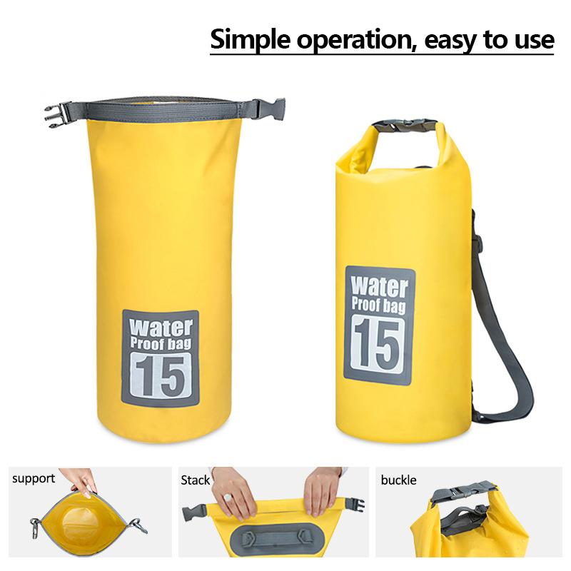 Спорт на открытом воздухе, водонепроницаемая сухая сумка из ПВХ для каноэ, каяка, рафтинга, плавательного дорожного комплекта, рюкзака