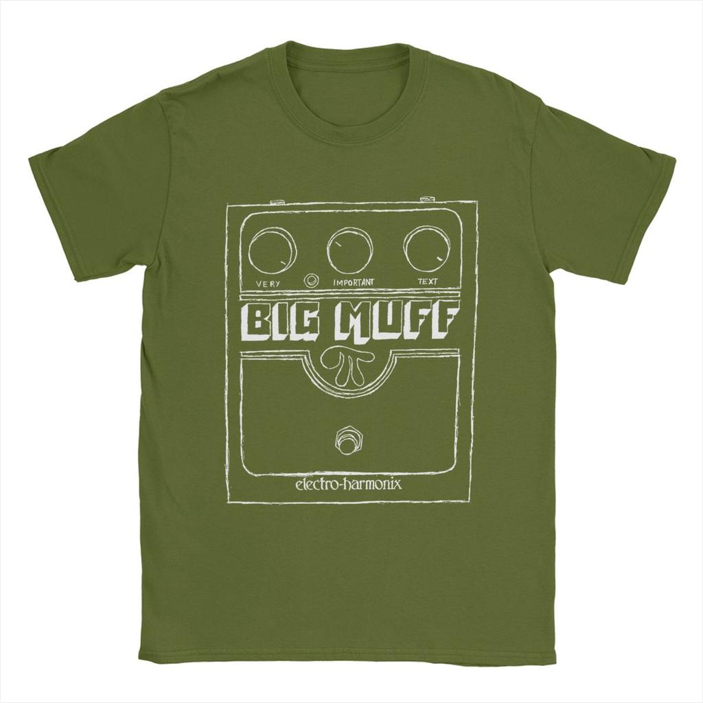 Мужская футболка Big Muff Guitar Pedal Effect Shoegaze Vintage Cotton Tees Футболки с коротким рукавом O Neck Одежда в подарок