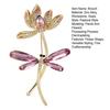 Lotus Dragonfly Brooch Exquisite Zinc Alloy Rhinestone Pin Sweaters Hats Bags Badge Multi-Functional Accessory