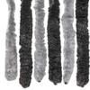 Fly Screen Curtain Grey and Black 90x220 cm Chenille