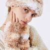 QUAFE MIXED FUR HANDWARMER_Beige