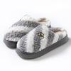 Rainbow Color Matching Cotton Shoes Autumn and Winter Leisure Indoor Home EVA Sole, Couple Thick-soled Warm Cotton Slippers