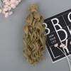 1/6 Doll High-Temperature Gold Brown 15*100cm Doll Periwig Doll Curly Wigs Doll Hair Wig Doll Hair