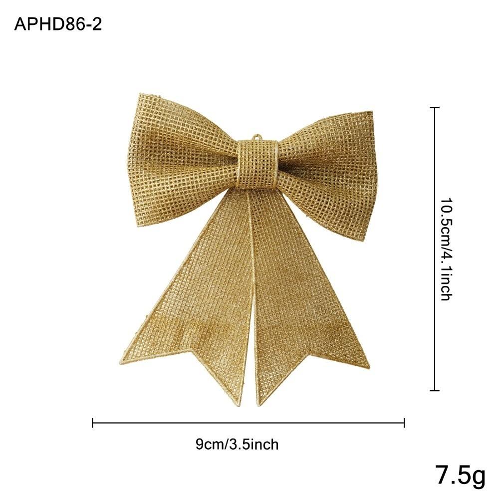 Plastic Christmas Bow Ornament Bow Shaped Holiday Bow Decoration Home Indoor Decor