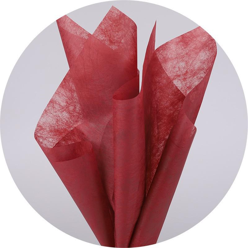 Custom Waterproof Bouquet Paper - Solid Color Cotton Flower Wrap Material