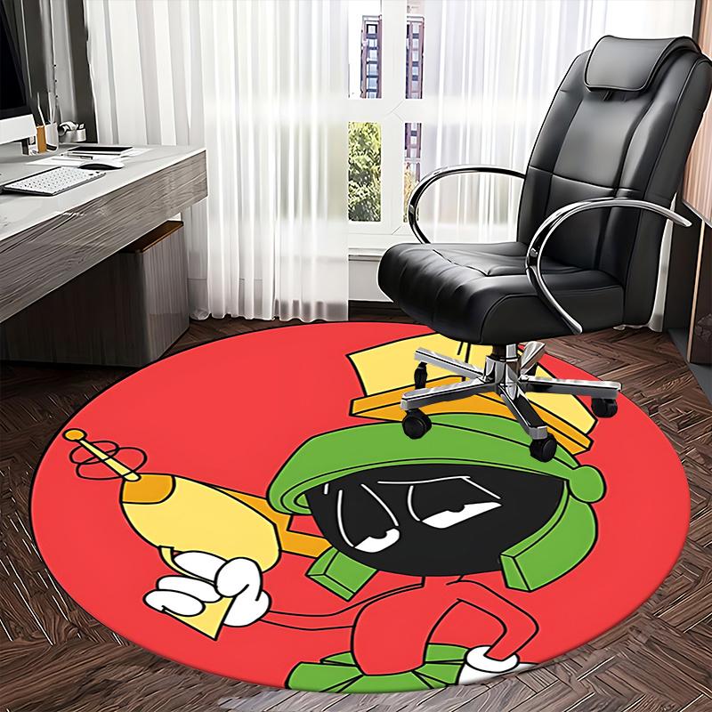 Marvin the Martian Chair Mat Round Carpet for Home Decor, Office Use, Living Room, Bedroom, Gift Idea0264b