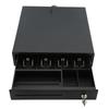 Cash Register Box 3 Coin Tray 4 Bill 3 Level Lock Black DC 12?24V with 2 Keys for Supermarket