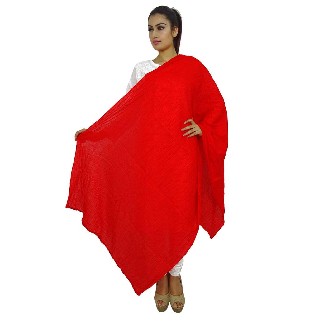 Индийский длинный палантин Dupatta Chunni из смеси хлопка, шарф с запахом на шею, бросок Wih