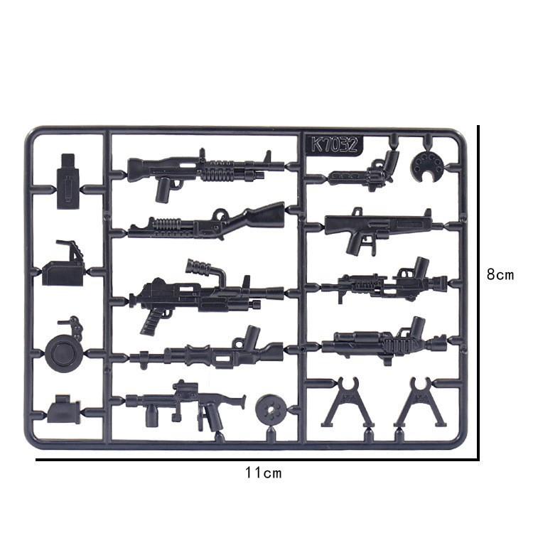 World War Ii Building Block Doll Military Toy Accessories Parachute Weapon Piece Equipment