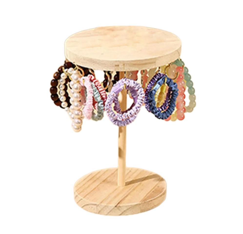 Универсальная стойка для украшений Прочная деревянная конструкция Организация украшений для длительного использования Организация ожерелий