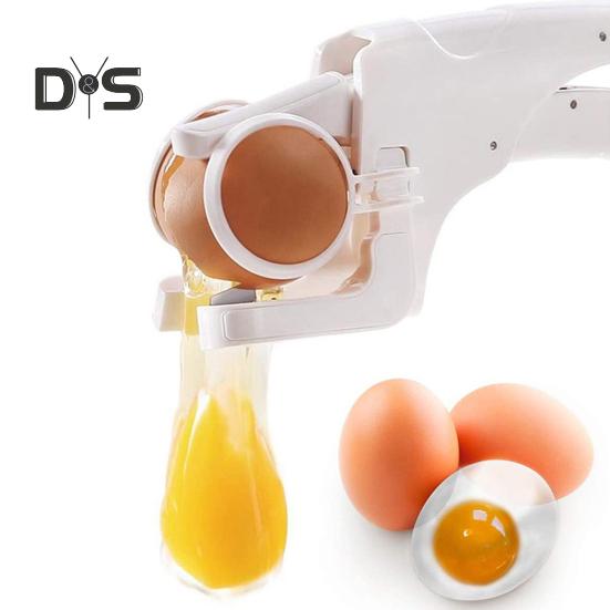 Egg Cracker Tool for Eggs Handheld Egg Opener One Hand Egg Breaker Egg Shell Opener Egg Separator Kitchen Gadget