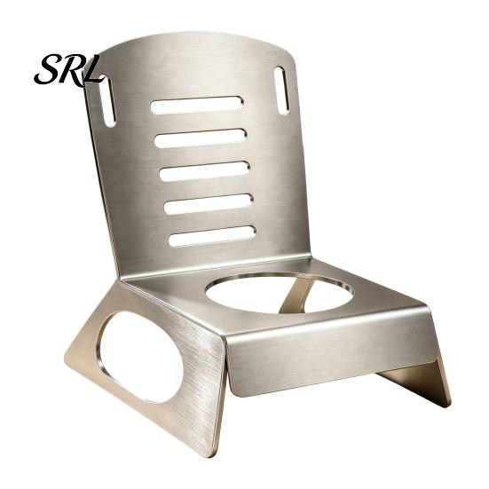 Beer Can Chicken Holder Stainless Steel Chair Roaster Rack, Metal Vertical Stand for Outdoor Grill Rack Whole And Vegetables, Cooking Tool Camping