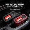 AABII1 For Benz Car Seat Belt Buckle Safety Belt Base TPE Socket Protection Cover AMG W213 W124 W108 W126 Exclusive W204 W222 W205 W203