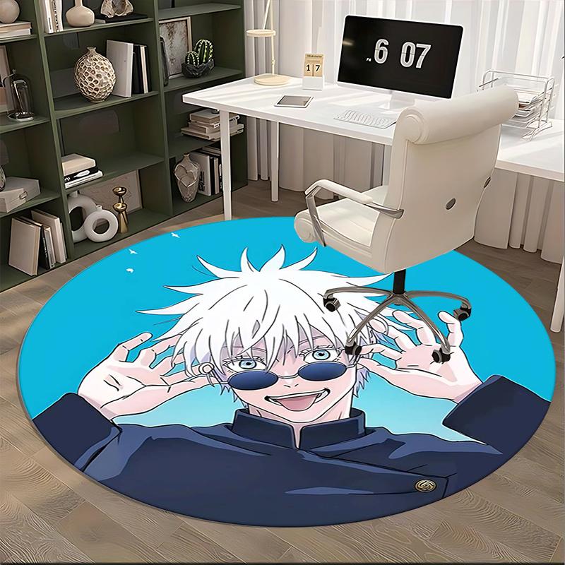 Hunter x Hunter, Гон Фрикс Коврик под стул Круглый ковер Ковер для офиса, Нескользящий, Подходит для гостиных, Спален Декор 1205653a