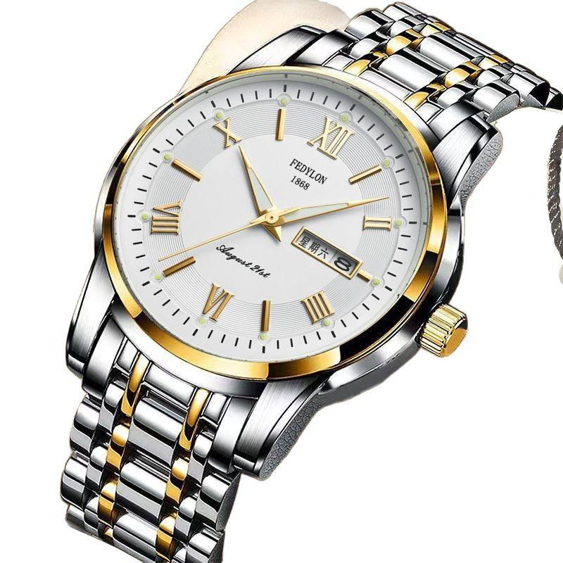 Подарки для мужчин для бизнеса Светящиеся часы Полностью автоматические немеханические часы Кварцевые часы Водонепроницаемые