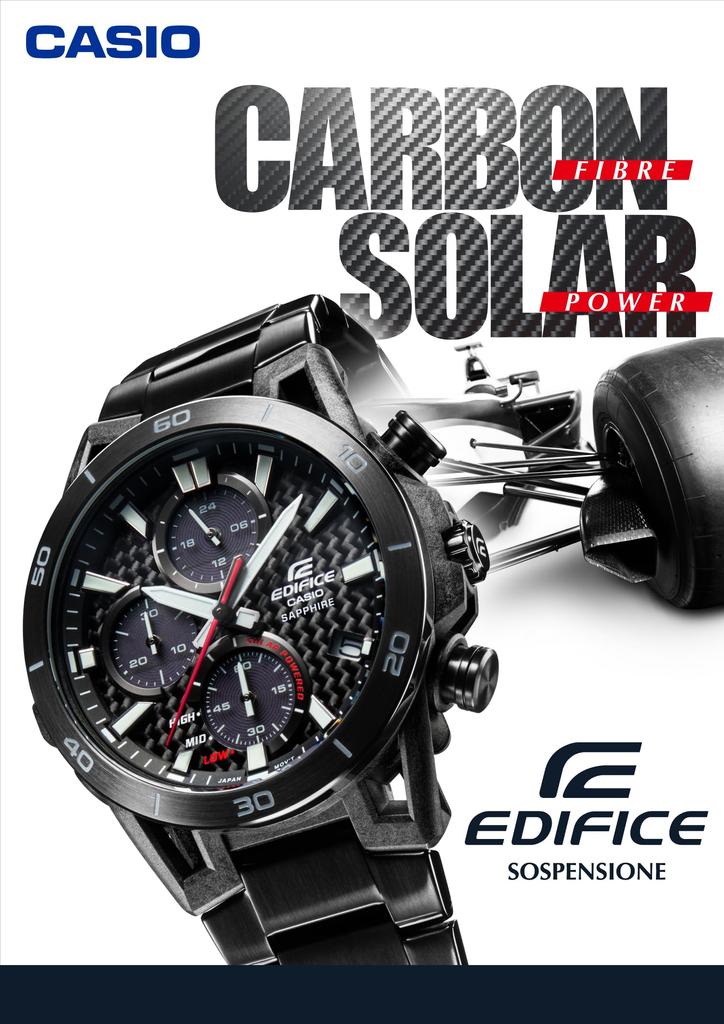 Casio Edifice SOSPENSIONE Sapphire Crystal Watch Black Solar-Charged EFS-S640PB-1AJF Men's