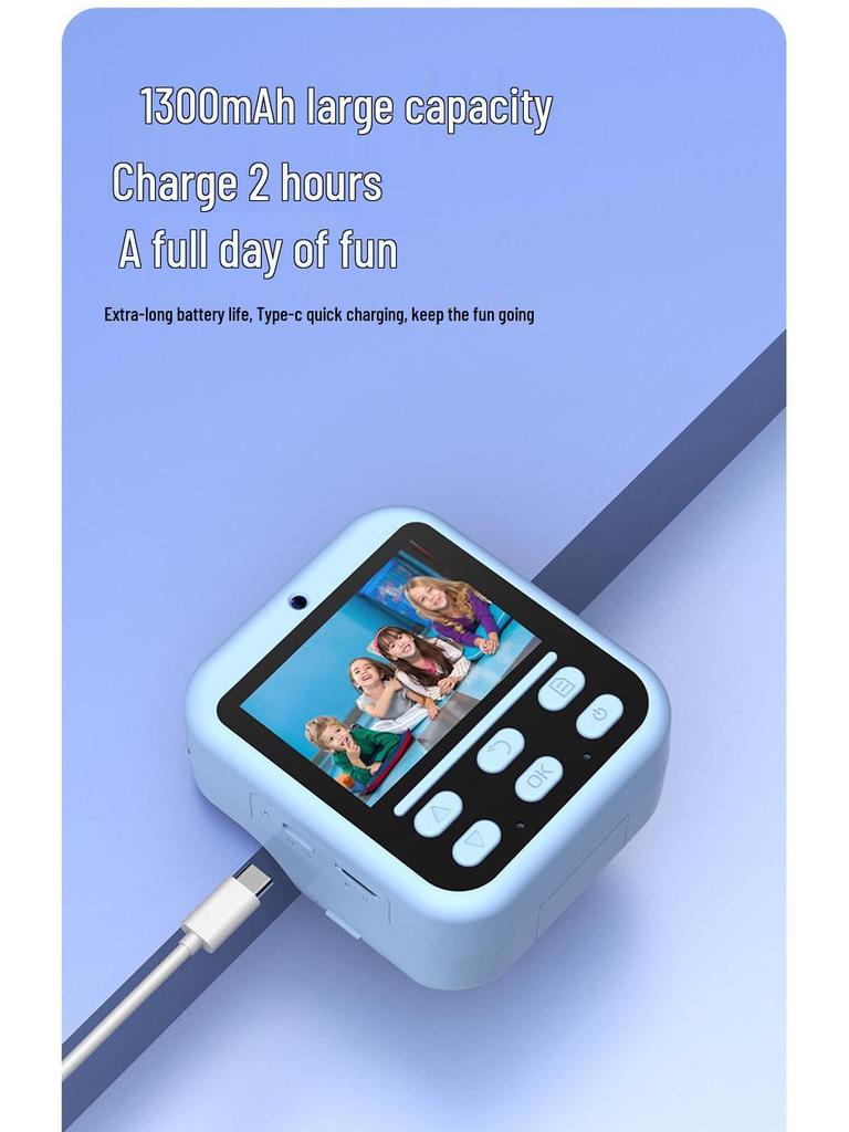 Children's Instant Camera with Dual HD Lenses and 2.4" LCD Screen