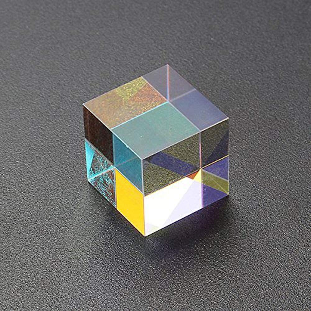 Clear Crystal Mixing Color Cube Sun Catcher Rainbow Crystal Cubes Physics Teaching