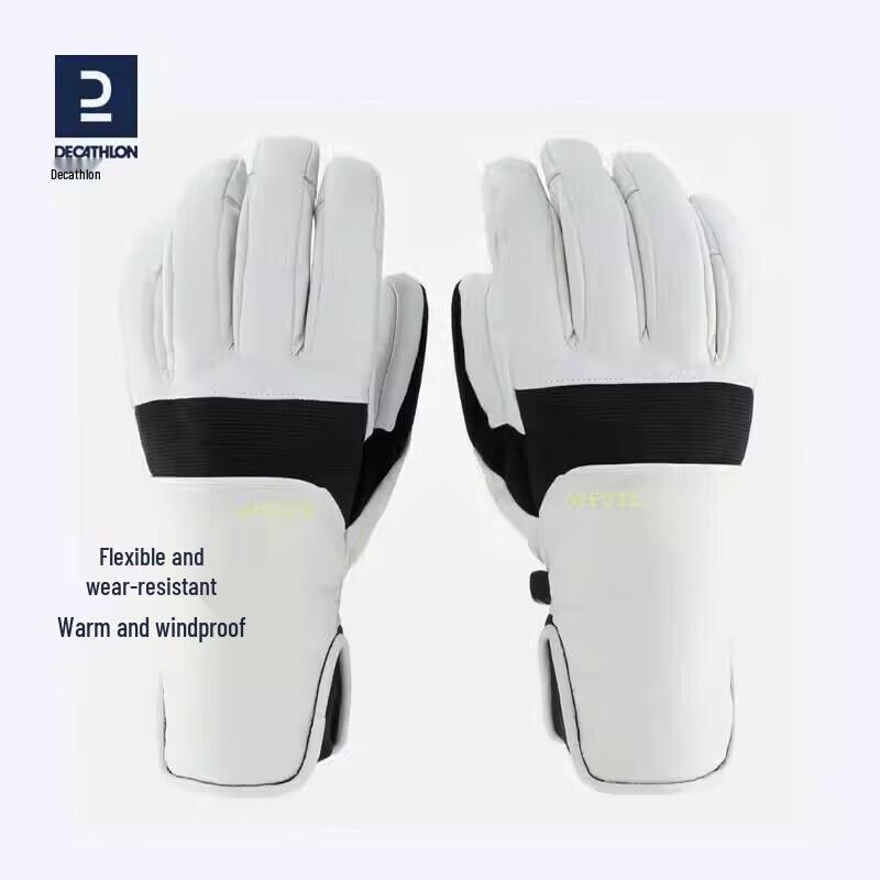 Мужские зимние кожаные перчатки Decathlon