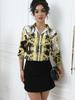 Stylish Women Blouse for A Chic Look Fashion Printing Office Ladies Shirts Tops Blusa Mujer