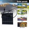 1.5W 5V Solar Panel Portable Lightweight Type-C Outdoor Camping Hiking Cycling Power Bank Mobile Phone Emergency Charger Polycrystalline Solar