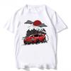 SChassis 13 SR20 Powered Classic TShirts Silvia S13 Criminal on Touge Drift King Style Japanese Race Car Tshirt Men JDM Tees