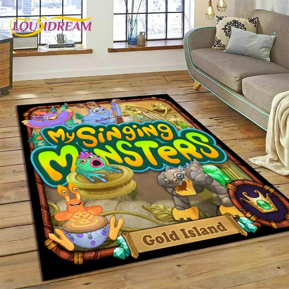 3D игра My Singing Monsters мультяшный ковер для спальни гостиной домашний диван украшение, детская игра большой декор напольный коврик