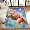 1PC Custom Name Squirrel Dreams Moonlight Theme Floor Mat Ideal for Living Room, Game Rooms, Office, Bedroom,Floor Mat Playful Design